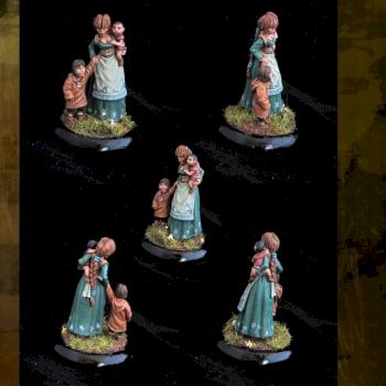 Female townsfolk & Childs by belminiart