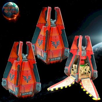blood angels droppod by prometheus40kstudio