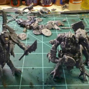 wild ork half dragons - wip by Andrewcal