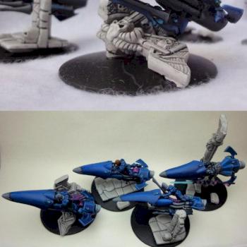 Eldar jetbikes by Vvion