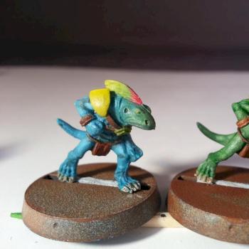 Blood Bowl Gamesday 2000 Lizardmen Team by MetroidHatchling