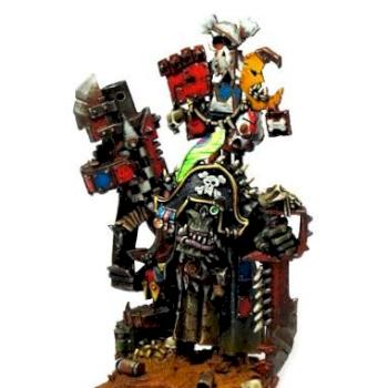 Kapitán Badrukk  orcs 40k by bucanero