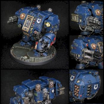 Ultramarine Dreadnought by asprok