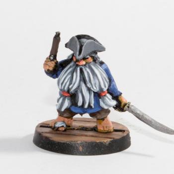Dwarf Pirate Cap'n by gregorydecat