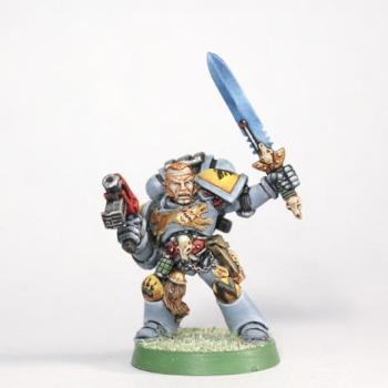 Space Wolves Wolf Guard With Power Sword by austinio