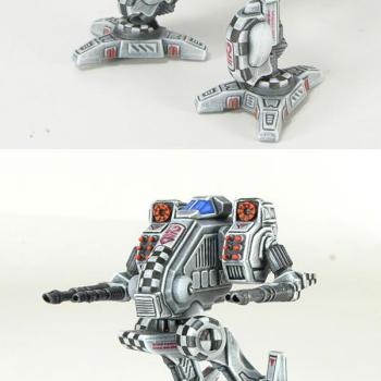 15mm scale Mad Dog/Vulture battle mech by Tehnolog by Manu Fox