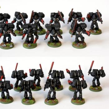 Space Marine Assault Squad by UnlimitedColours