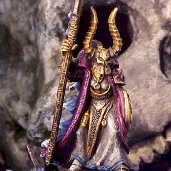 Chaos Lord of Tzeench on Disk by Duckteasah