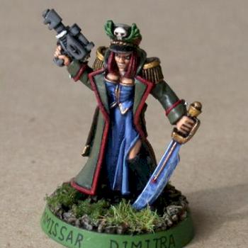 Imperial Guard Commissar 'Dimitra' by paulc