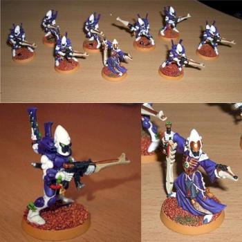 Eldar Guardians & Warlock (Aryllon) by Aryllon