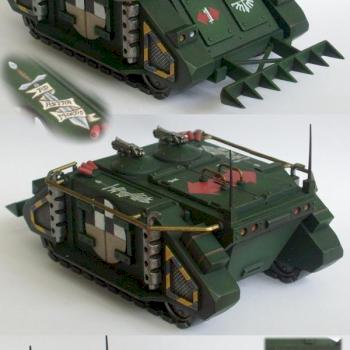 Old-school rhinos, pre-weathering. by winterdyne