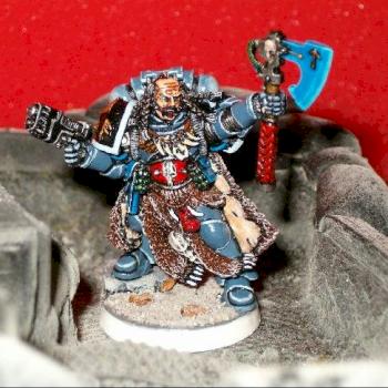 Space Wolf Rune Priest by Kraytdragn