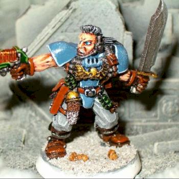 Space Wolf Scout with Plasma Pistol by Kraytdragn