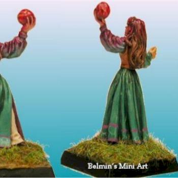 Female Sorceress with Power Orb by belmin