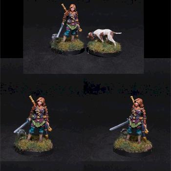 ReaperCon Iconic June Female Duskwarden & Hound by belminiart