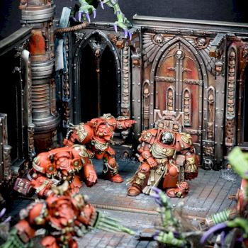 Space hulk diorama by Terecius