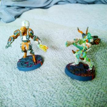 Tohaa Kauuri Sentinel and Chaxausiliar by Baltasar1335