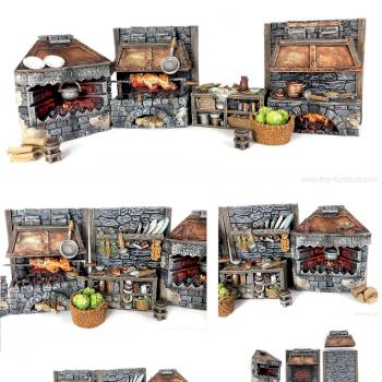 Medieval kitchen by Kazanceva