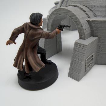 Table Top Terrain 3D Printed SciFi Hut Ruin for Star Wars Legion, 40k and others by w013ejb