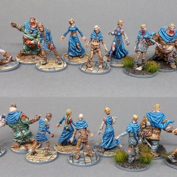 Zombicide BP - Team Blue (Walkers, Runners and Fatties) by M5S3