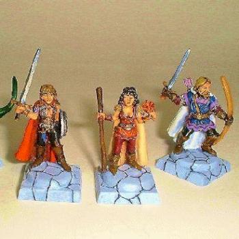 Forgotten Realms Alias, Dragonbait, Robyn & Tristan by miniaturz