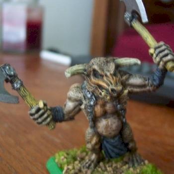 Minotaur w/2 Axes by TampaTechnomancer