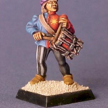 Yorkist drummer by Rene le Bon