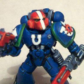 Ultramarine Veteran Sergeant by CourageandHonor