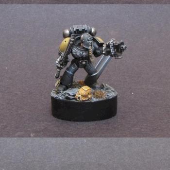 Space Marine Space Wolf with Chainsword by Daith by WhiteRavenFactory