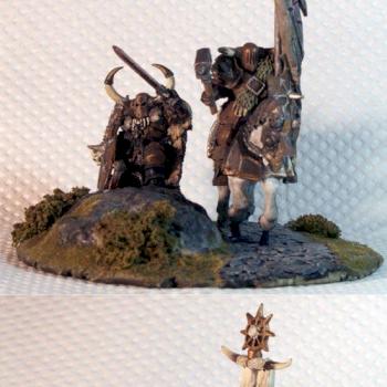 Crom the conquerer + knight by elyeipi