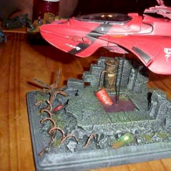 Custom Eldar Vyper Tank with Cityfight Base by FatDog