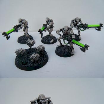 Necron Warriors and Scarabs by QuothUK
