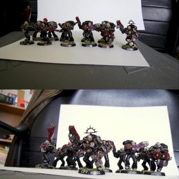 Space Marine Tactical Squad and Captain by Rogan