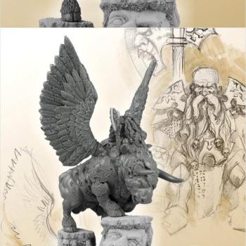 Moskals Chaos Dwarves General on War Bull by Scibor