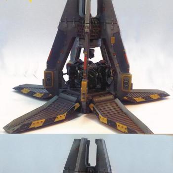 Space Wolf Drop Pod by opsidiannight
