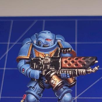Ultramarine Pyreblaster by Azrael Artanis