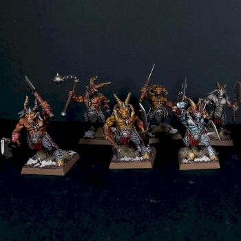 Chaos Beastmen Gor Herd by Mortighaar Minis