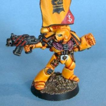 Space Marine Sgt. of the Imperial Fist by tetlis