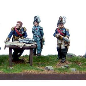 28mm NAPOLEON AND STAFF by ghpainting