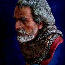 Old Knight Bust by alex lopez