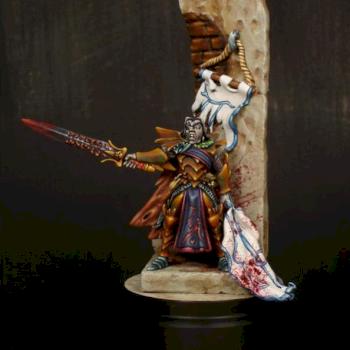 Malus Darkblade on foot by McSciar