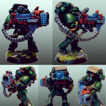 Dark Angels Devastator with Plasma Cannon by Noxred