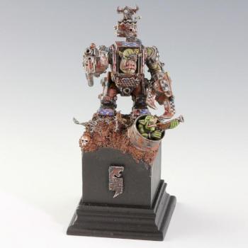 Ork nob in mega armor by BloodASmedium