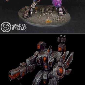 Tau Empire XV104 Riptide Battlesuits by Awaken Realms