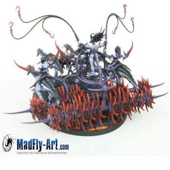 Exalted Seeker Chariot of Slaanesh by MadFlyArtStudio