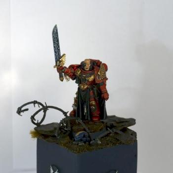 Blood Angel Captain by PsyCrow