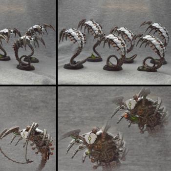 necron canoptek wraiths by Shi Vral