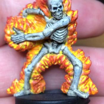 Burning Skeleton - Castle Ravenloft by wgordon316