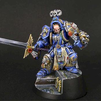 Ultramarines Librarian in Terminator armor by SaxonAngel