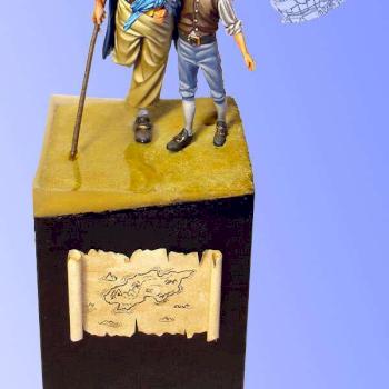 Long John Silver and Jim Hawkins by Bestienmeister